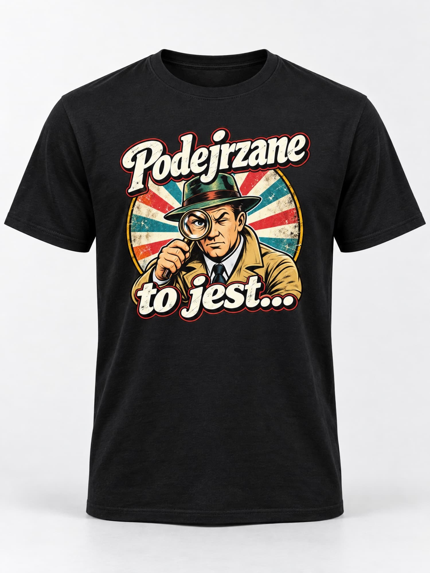 This Looks Suspicious… – Funny Polish Retro T-Shirt