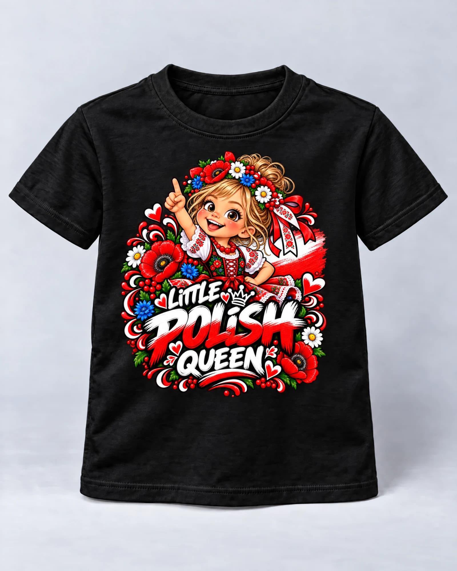 Little Polish Queen – dziecięca koszulka patriotyczna