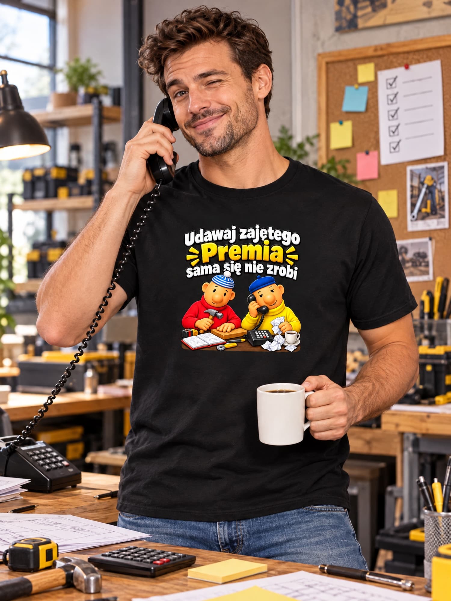Look Busy – The Bonus Won’t Earn Itself | Funny Polish Work T-Shirt