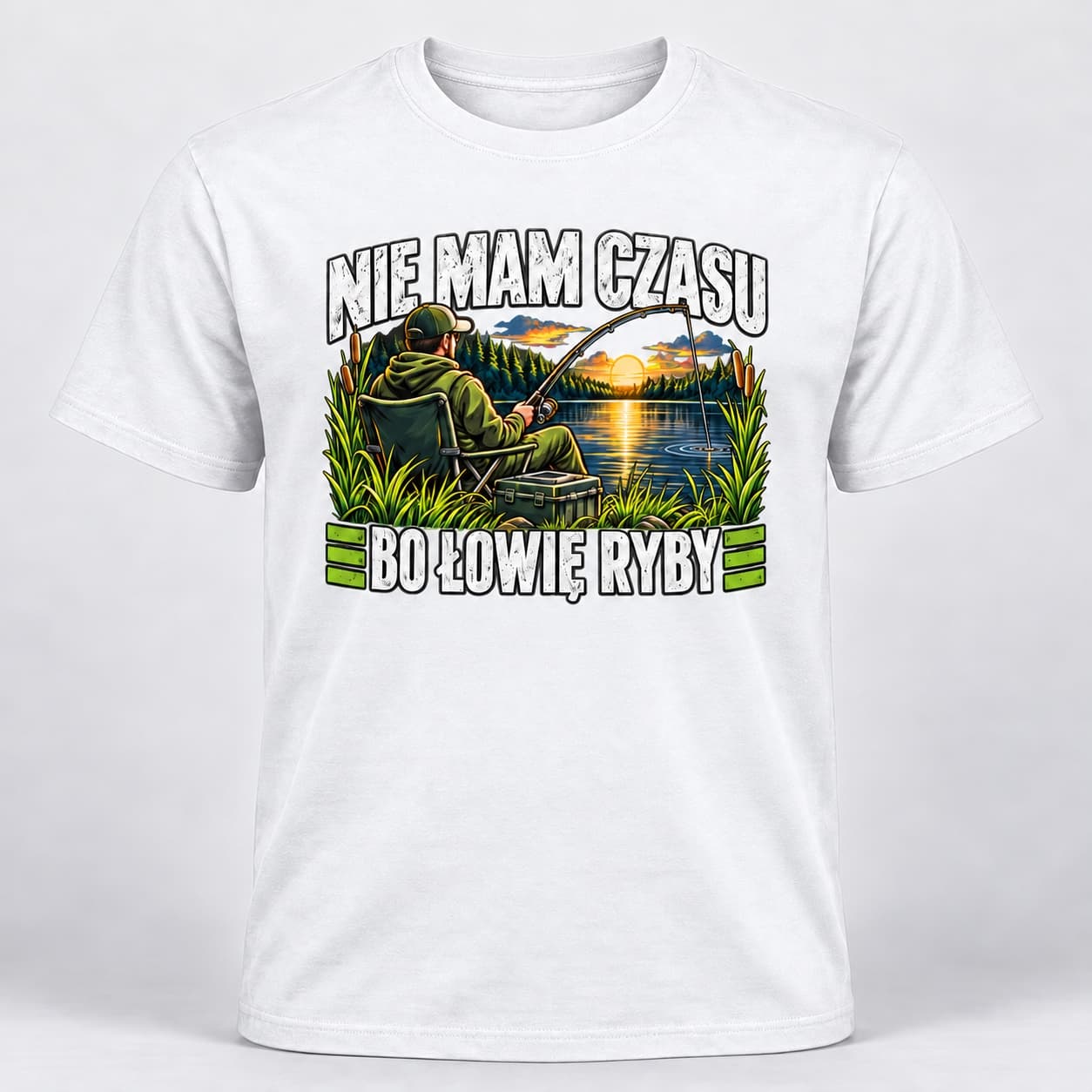 No Time – I’m Fishing | Funny Polish Fishing T-Shirt