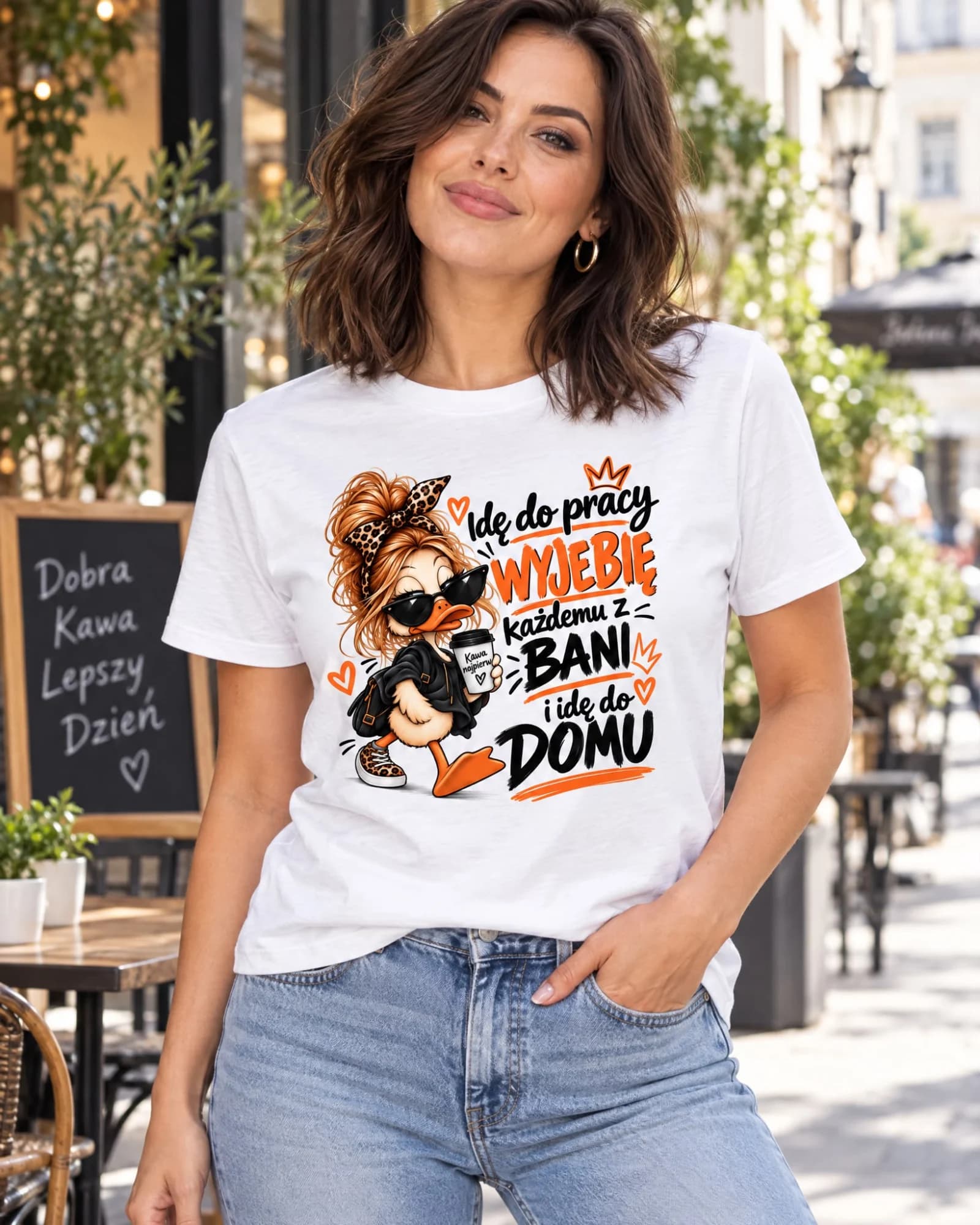 Off to Work – Funny Polish Adult T-Shirt 18+